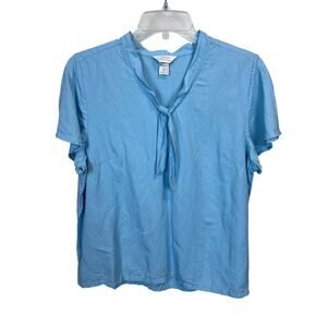 CJ Banks Linen Blend Blouse